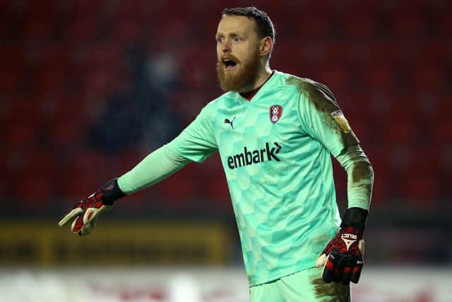 YOU'RE IN: Rotherham United goalkeeper Viktor Johansson. Picture: Nigel French/PA