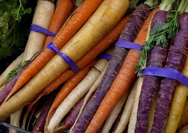 A variety of different-coloured heirloom carrots. Picture: iStock/PA.