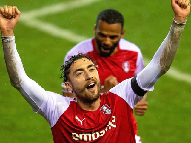 Matt Crooks netted for Rotherham.  Picture Bruce Rollinson
