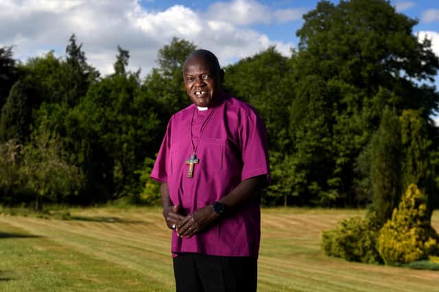 Dr John with  John Sentamu, the former Archbishop of York, pictured last year at Bishopthorpe Palace, York. Photo credit: Simon Hulme/JPIMedia
