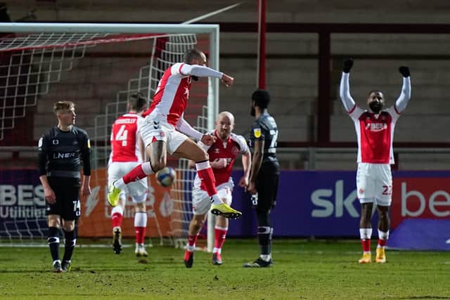 Doncaster Rovers lost a bit of ground on their automatic promotion rivals with a 3-1 defeat at Fleetwood on Tuesday. Picture: Steve Flynn/AHPIX LTD