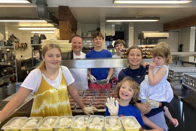 Andrew Pern is offering a meal for two at his Michelin starred Star in at Harome. He and his children helped make meals for York Hospital staff during the first lockdown