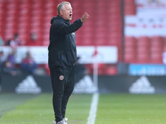 PLEASED: Sheffield United manager Chris Wilder