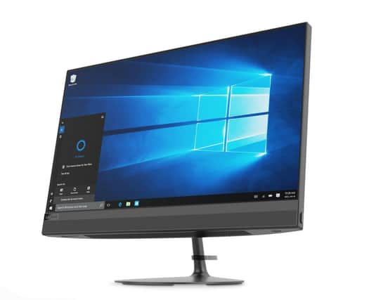 This Lenovo PC is built into the monitor