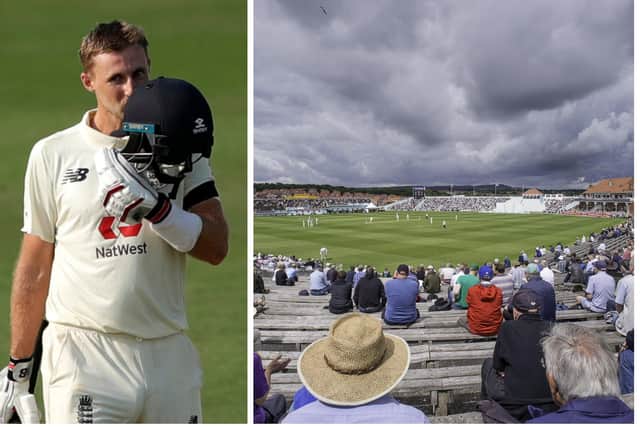 Joe Root and Scarborough's North Marine Road - a winning combination. Pictures by BCCI (via ECB) and SWPix.com