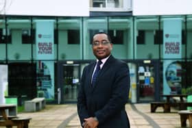 Pictured, Professor Charles Egbu, the vice-chancellor at Leeds Trinity University. Photo credit: Jonathan Gawthorpe/JPIMediaResell