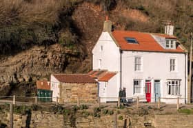The cliffs above Auntie Annie's holiday cottage are unstable