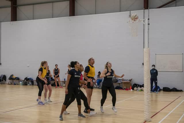 PREPARED: Leeds Rhinos netball team training session at the YMCA sports complex in Lawnswood. Picture: Tony Johnson