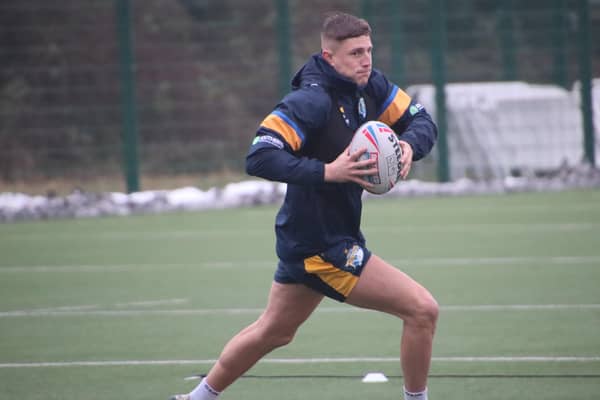 Staying put: Leeds Rhinos' Liam Sutcliffe has come off the transfer list after agreeing a new three-year deal with the club. Picture: Phil Daly/Leeds Rhinos.