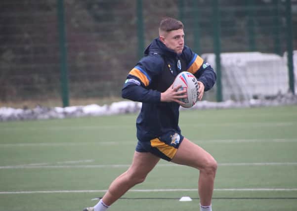 Staying put: Leeds Rhinos' Liam Sutcliffe has come off the transfer list after agreeing a new three-year deal with the club. Picture: Phil Daly/Leeds Rhinos.