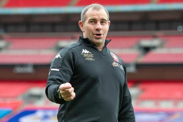 First match: Former Salford Red Devils coach Ian Waton's first game in charge of Huddersfield Giants is against Yorkshire rivals Hull. Picture by Allan McKenzie/SWpix.com