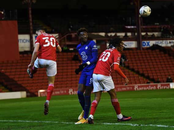 Action from Barnsley's FA Cup tie with Chelsea. Picture: Jonathan Gawthorpe.