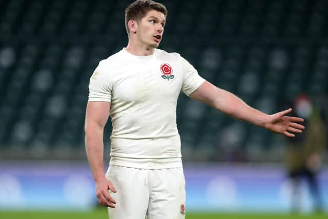 Under fire: Care is backing England captain Owen Farrell in the wake of the shock defeat. Picture: David Davies/PA Wire.