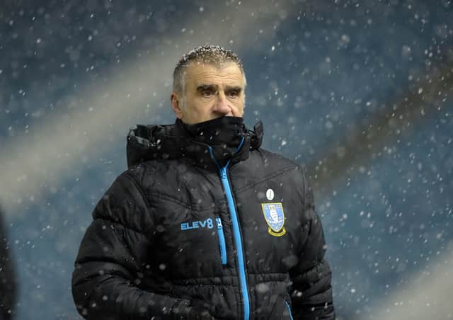 Neil Thompson: Braving the cold and holding the fort as Sheffield Wednesday enjoyed victory over Wycombe Wanderers in their Championship basement battle in midweek. (Picture: Steve Ellis)
