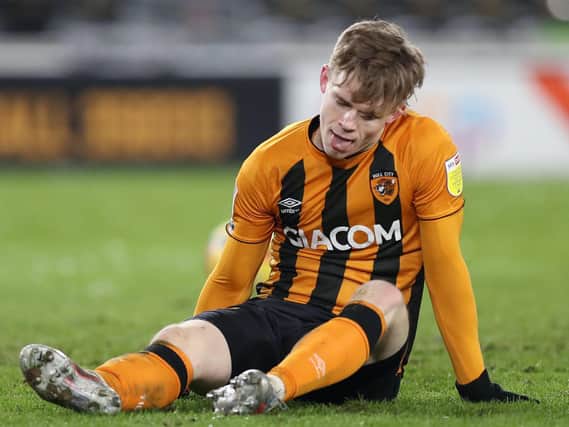 Keane Lewis-Potter squandered a good early chance to give Hull City the lead against MK Dons. Pictures: Getty Images