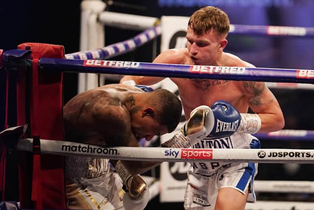 STOPPAGE: For Sheffield's Dalton Smith. Picture: Dave Thompson/Matchroom Boxing.