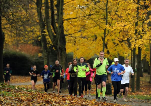 Parkrun in Woodhouse Moor, Leeds,  the first parkrun  which was outside of London.  Picture Tony Johnson.