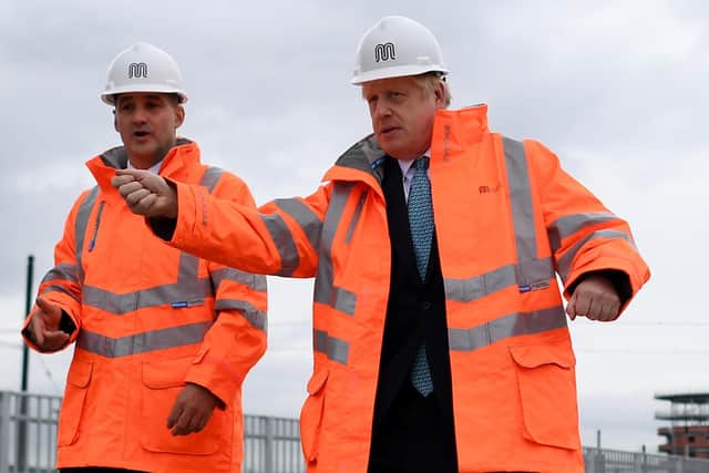 Boris Johnson with Jake Berry, the former Northern Powerhouse Minister.