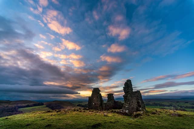 Norton Tower above Rylstone at dusk. Picture Bruce Rollinson