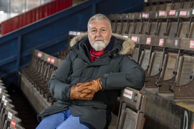 Jason McGill, York City Football Club chairman, sitting in the old seats in the Main Stand at Bootham Crescent. Picture: Tony Johnson