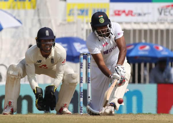 Ravi Ashwin of India plays a shot during day three of the second test match between India and England (Picture: Pankaj Nangia/ Sportzpics for BCCI)