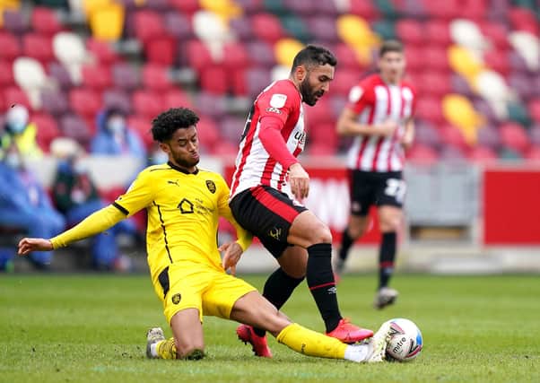 Good impression: Barnsley’s Romal Palmer impressed head coach Valerien Ismael with his performance at Brentford. (Picture: PA)