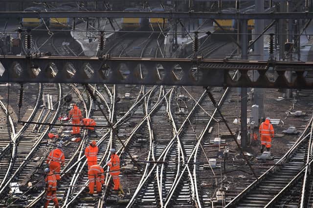 Improvements to the rail infrastructure at King's Cross are taking place.