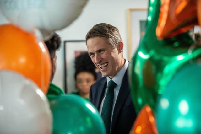 This was Education Secretary Gavin Williamson opening Leeds City College's Quarry Hill campus.