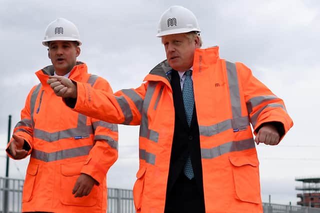 Jake Berry (left), the then northern Powerhouse Minister, with Boris Johnson.