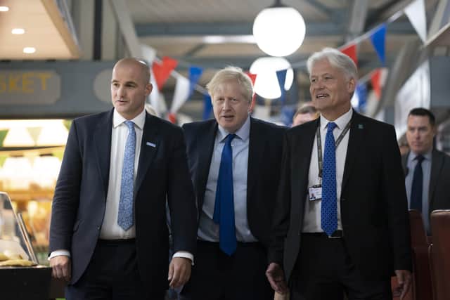 Jake Berry, the then northern Powerhouse Minister, joined Boris Johnson on a visit to Doncaster in September 2019.