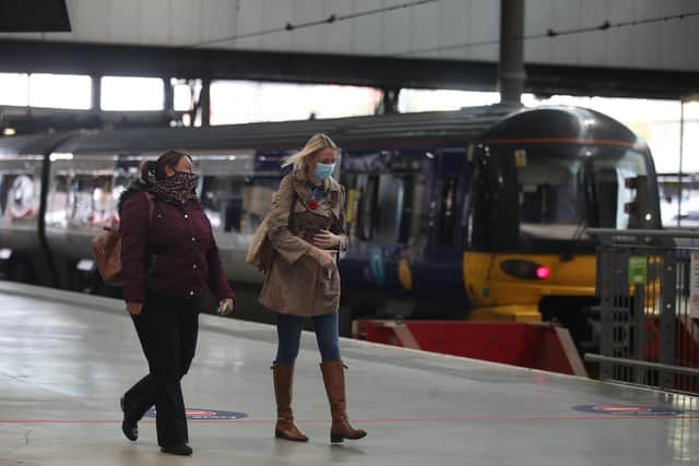 Commuters at Leeds railway station. Photo: PA