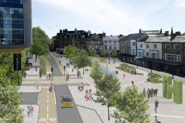 In Harrogate, a senior councillor described how the "extremely important and exhilarating" scheme would replace the "dated and untidy" area around the spa town's station with a high quality mixed use development. It would involve a new flexible space being created for public events, which could feature a water feature with reflection pool and jet features.
