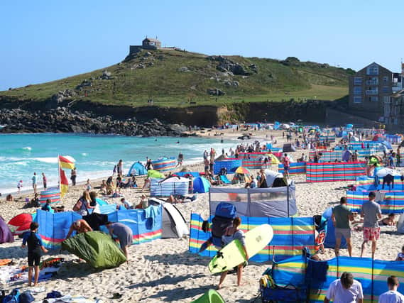 Holidaymakers in St Ives, Cornwall - one of the nation's most popular tourist destinations. Picture: Getty