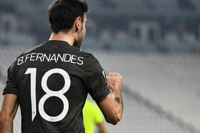 Captain's pick - Manchester's Bruno Fernandes. (Marco Alpozzi/LaPresse via AP)