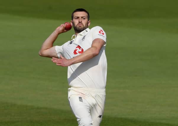 Pace threat: England's Mark Wood.