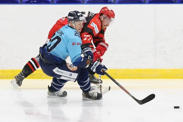 LEADERS' GROUP: Sheffield Steelers' and GB captain Jonathan Phillips, is one of a number of experienced players to have been added to the Sheffield Steeldogs' roster for the Spring Cup. Picture courtesy of Podium Prints/Steeldogs Media.