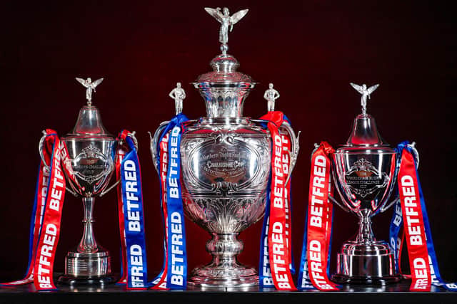 The Betfred Challenge Cups. (ALLAN MCKENZIE/SWPIX)