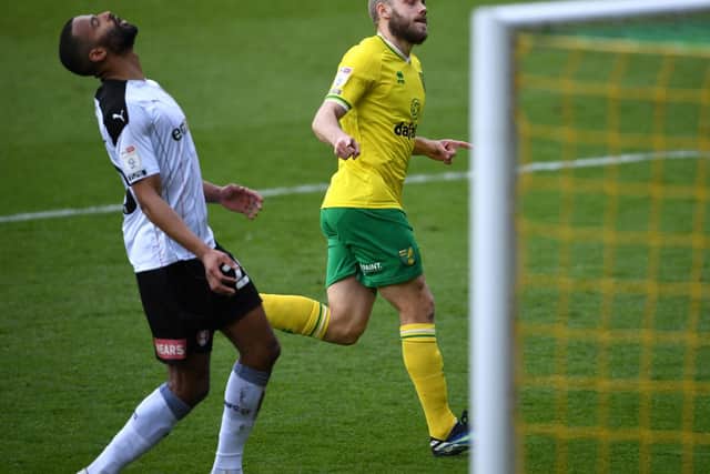 MATCH ACTION: Norwich City 1 Rotherham United 0. Picture: PA Wire.
