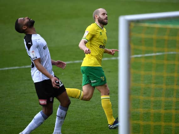 MATCH ACTION: Norwich City 1 Rotherham United 0. Picture: PA Wire.