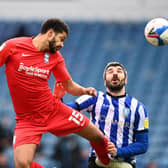Callum Paterson gets up for a header. Picture: Getty Images