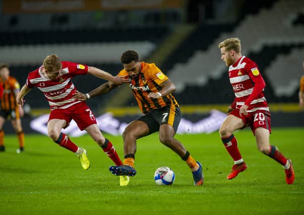 Doncaster Rovers and Hull City go head-to-head again on Saturday at the Keepmoat Stadium, the Tigers having won 2-1 at the KCOM back in December.  Picture: Tony Johnson