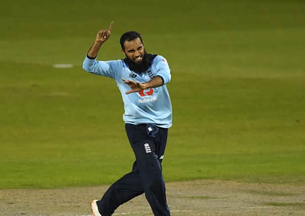 Adil Rashid of England went unselected in the IPL auction. (Picture: Stu Forster/Getty Images for ECB)