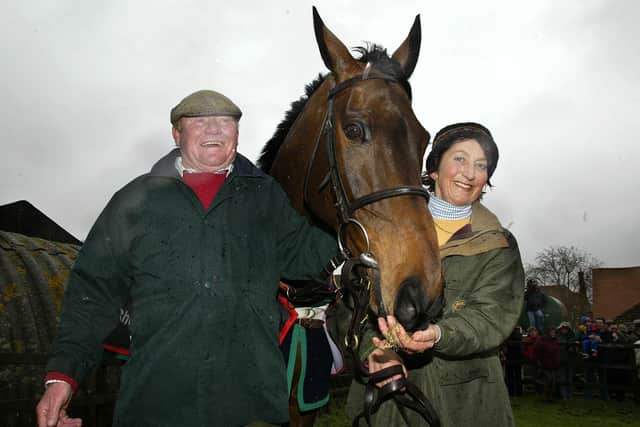 Henrietta Knight and her late husband Terry biddlecombe trained Best Mate to win three successive Cheltenham Gold Cups.
