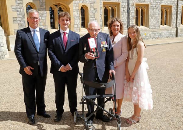 The family of Captain Sir Thomas Moore are among those who have been targeted online. Picture: Chris Jackson/PA Wire