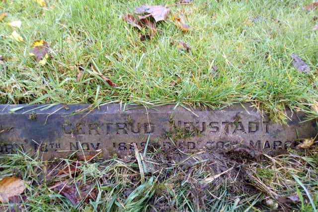 Dr Neustadt's wife Gertrude is also laid to rest at St Helen's in Wakefield in a marked grave, although her husband who died months later lies unmarked