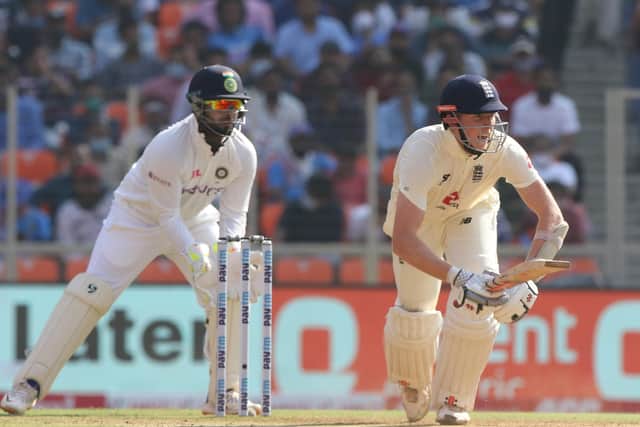 Zak Crawley's half century was the one highlight on an otherwise dreadful first day of the third Test for England against hosts India in Ahmedabad. Picture courtesy of Pankaj Nangia/ Sportzpics for BCCI (via ECB).