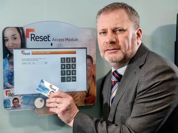 Managing director Gary Duce and the Reset Compliance System.