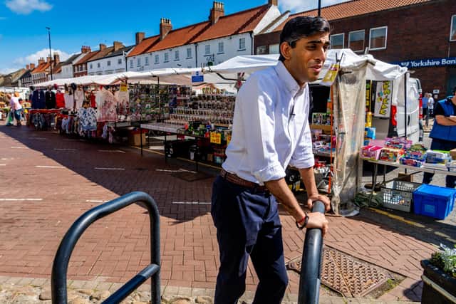 Chancellor Rishi Sunak during a visit to Northallerton in his Richmond constituency last June.