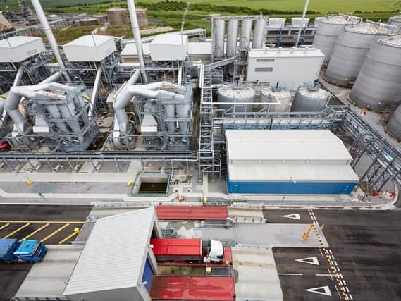 A bird's eye view of the Vivergo plant at Saltend in Hull, before its mothballing in 2018