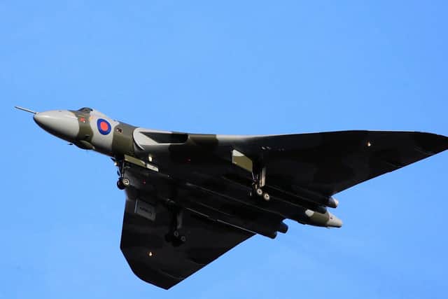 Vulcan XH558 approaching Doncaster Sheffield Airport  Picture: Chris Etchells
